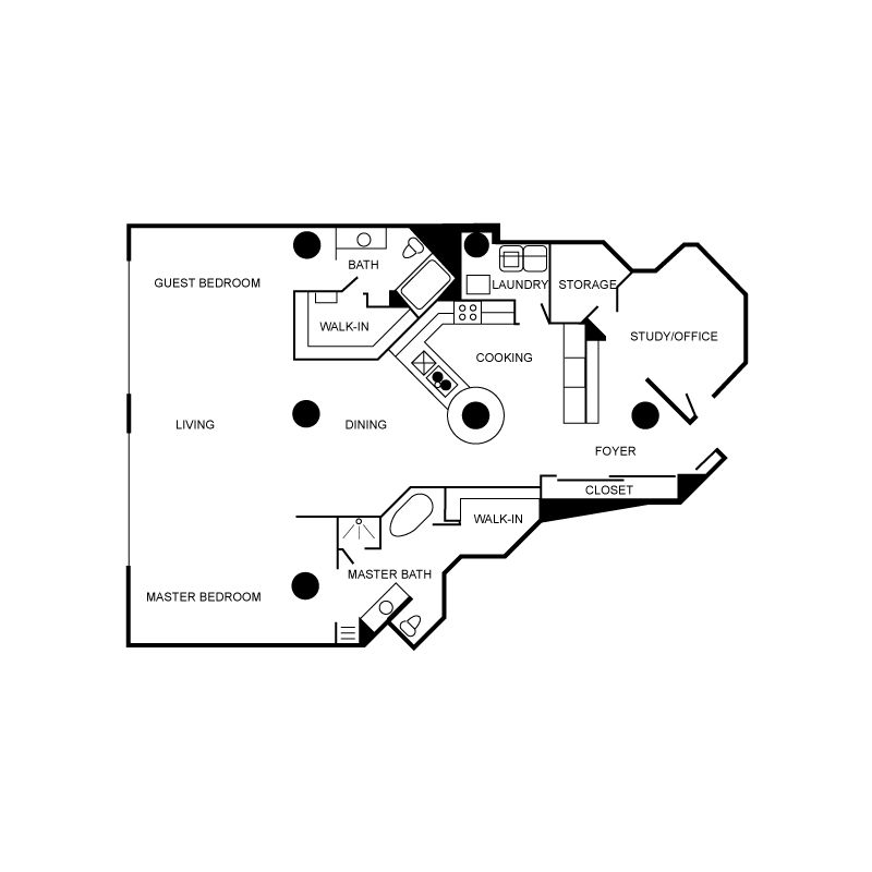 Floor plan layout diagram for c26